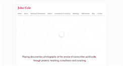 Desktop Screenshot of johncole.co.uk